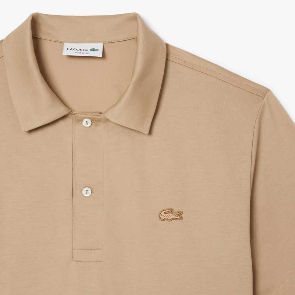 Áo Polo Lacoste Nam Dáng Cổ Điển Cổ Hở Paris Thêu Họa Tiết