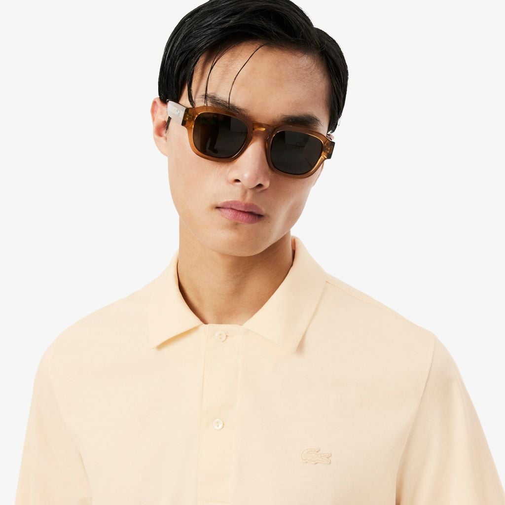 Áo Polo Lacoste Nam Dáng Cổ Điển Cổ Hở Paris Thêu Họa Tiết
