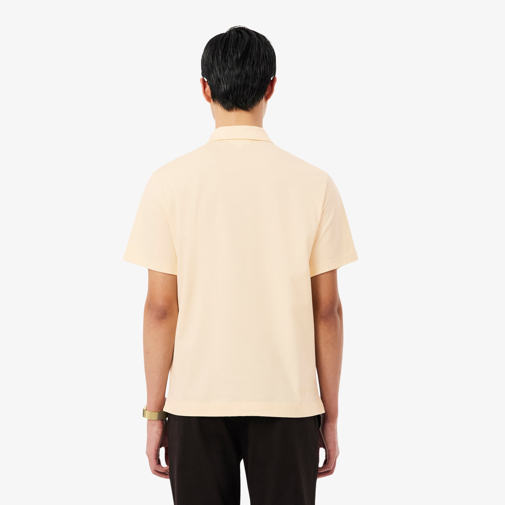 Áo Polo Lacoste Nam Dáng Cổ Điển Cổ Hở Paris Thêu Họa Tiết