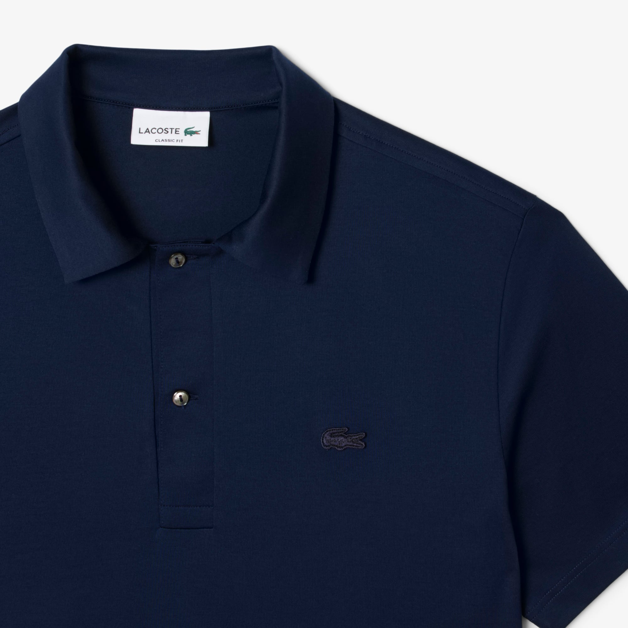 Áo Polo Lacoste Nam Dáng Cổ Điển Cổ Hở Paris Thêu Họa Tiết