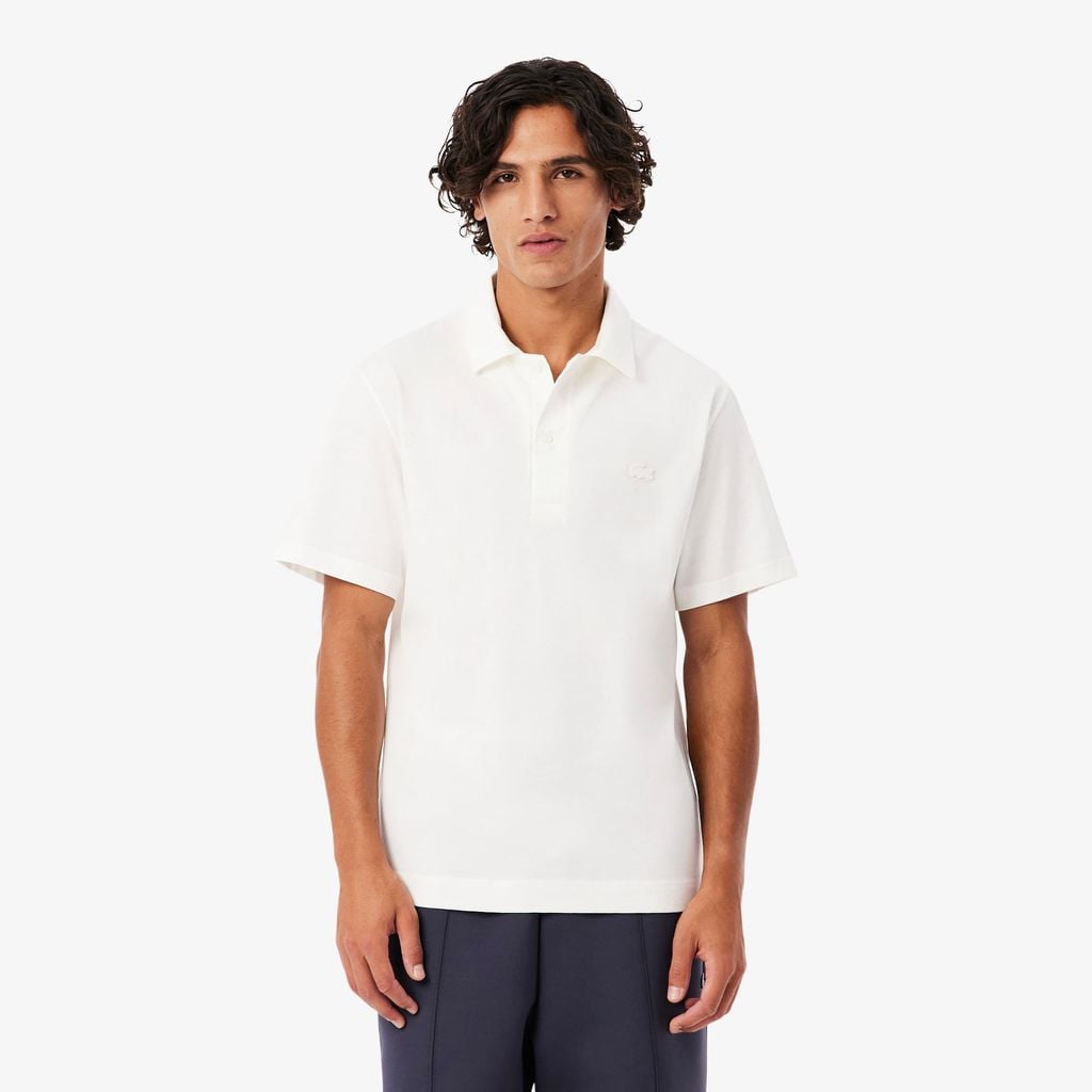 Áo Polo Lacoste Nam Dáng Cổ Điển Cổ Hở Paris Thêu Họa Tiết