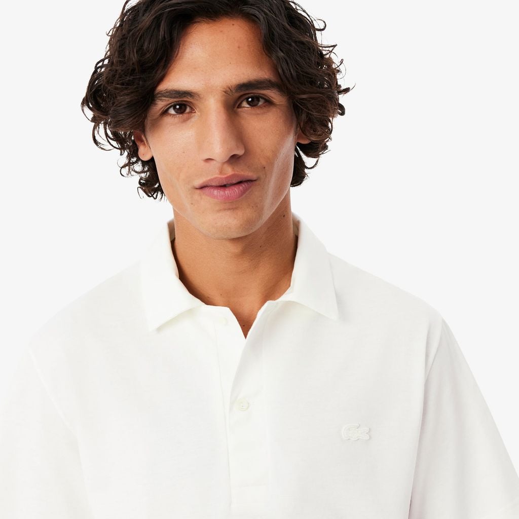 Áo Polo Lacoste Nam Dáng Cổ Điển Cổ Hở Paris Thêu Họa Tiết