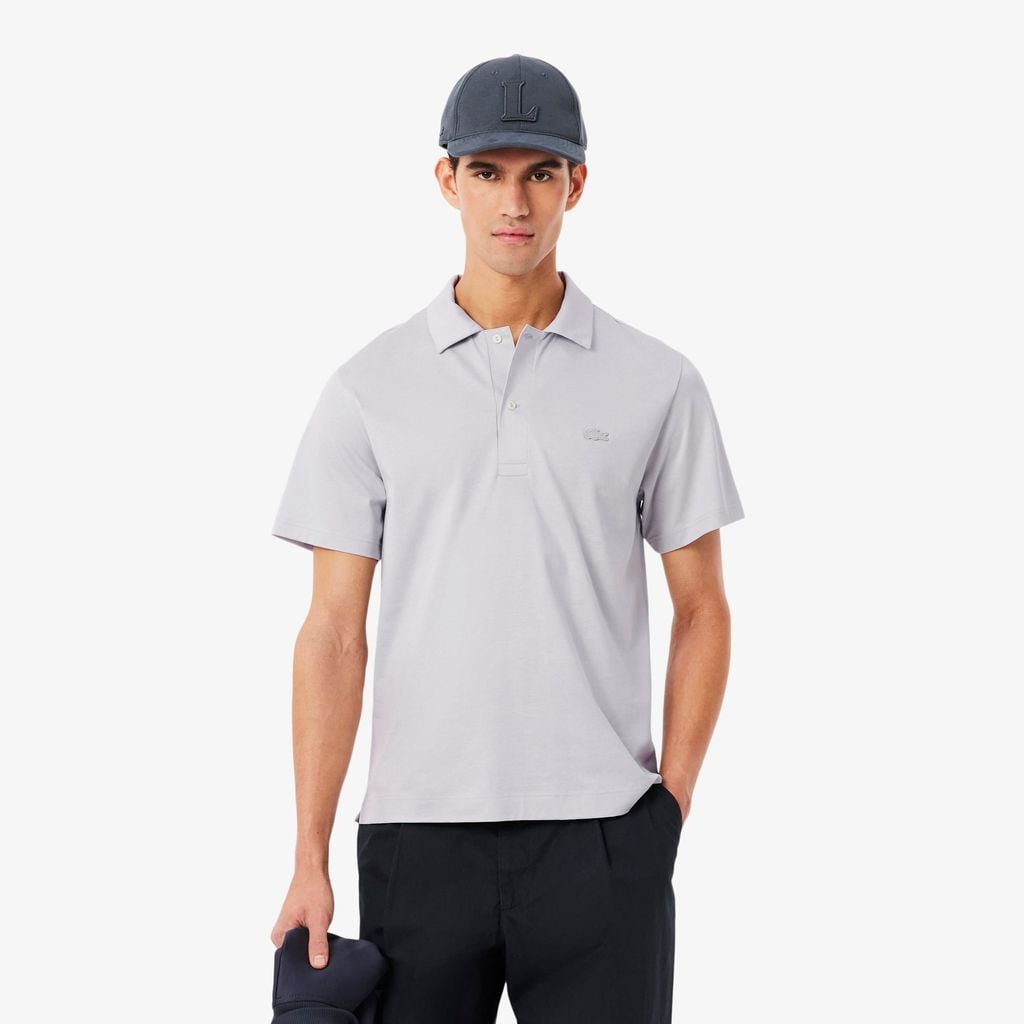 Áo Polo Lacoste Nam Dáng Cổ Điển Cổ Hở Paris Thêu Họa Tiết