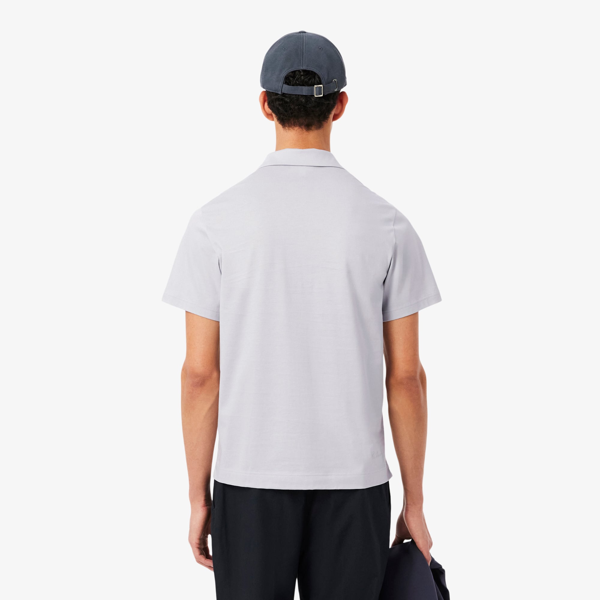 Áo Polo Lacoste Nam Dáng Cổ Điển Cổ Hở Paris Thêu Họa Tiết