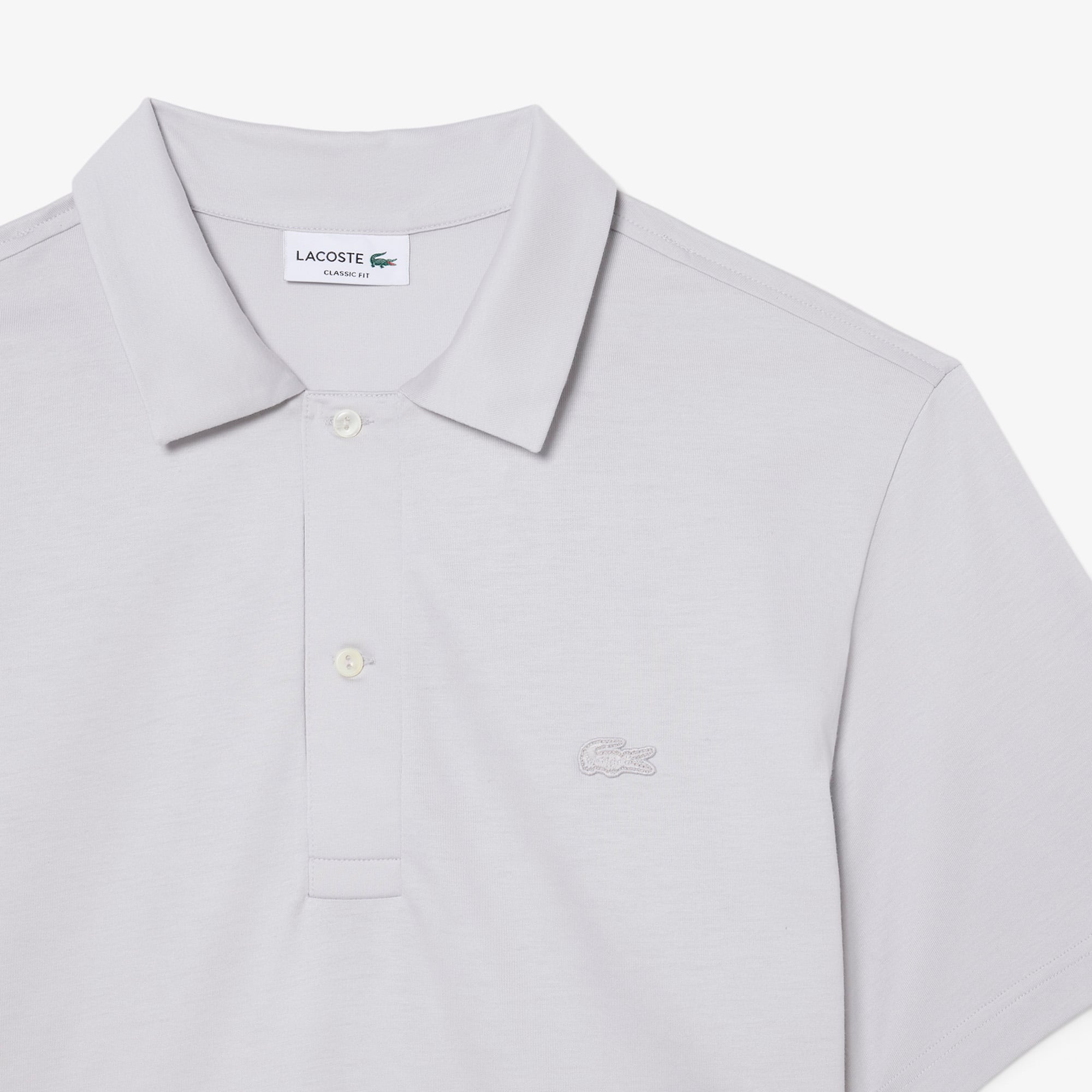 Áo Polo Lacoste Nam Dáng Cổ Điển Cổ Hở Paris Thêu Họa Tiết