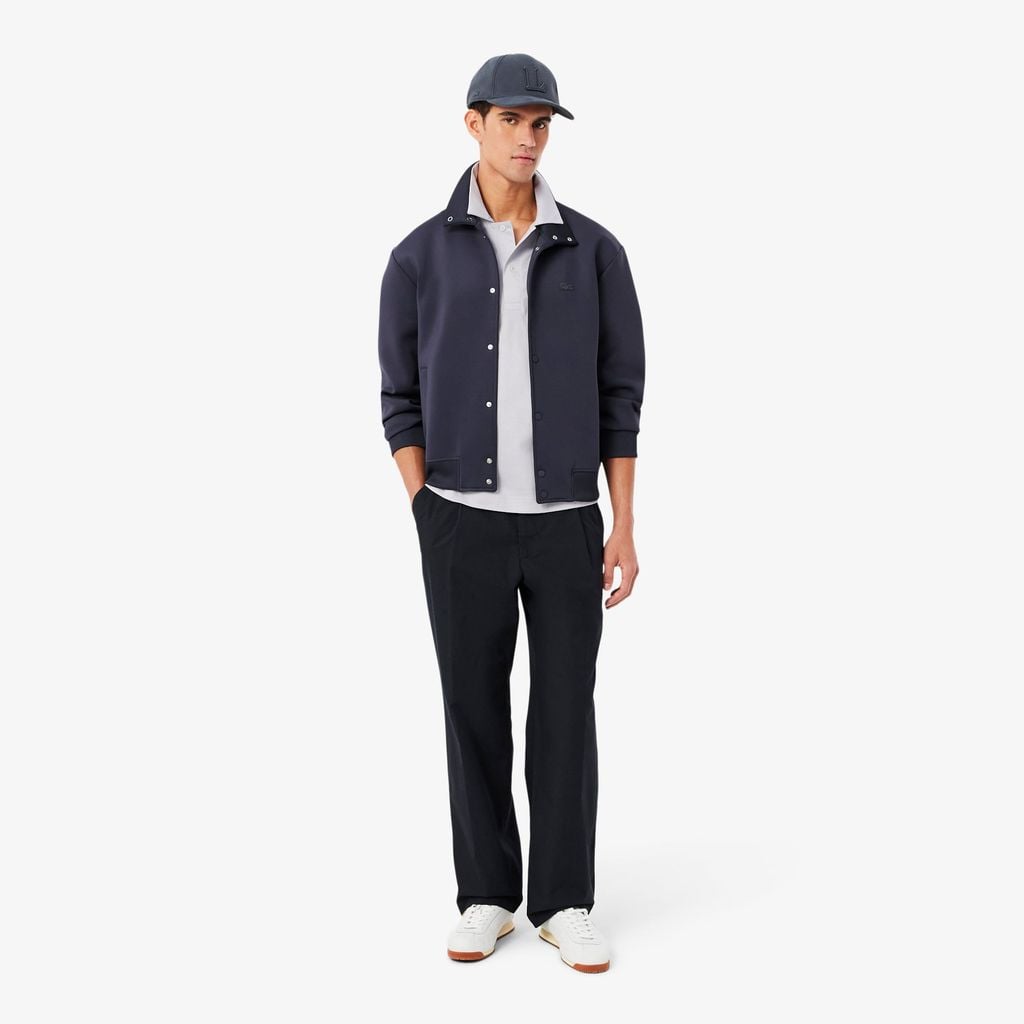 Áo Polo Lacoste Nam Dáng Cổ Điển Cổ Hở Paris Thêu Họa Tiết