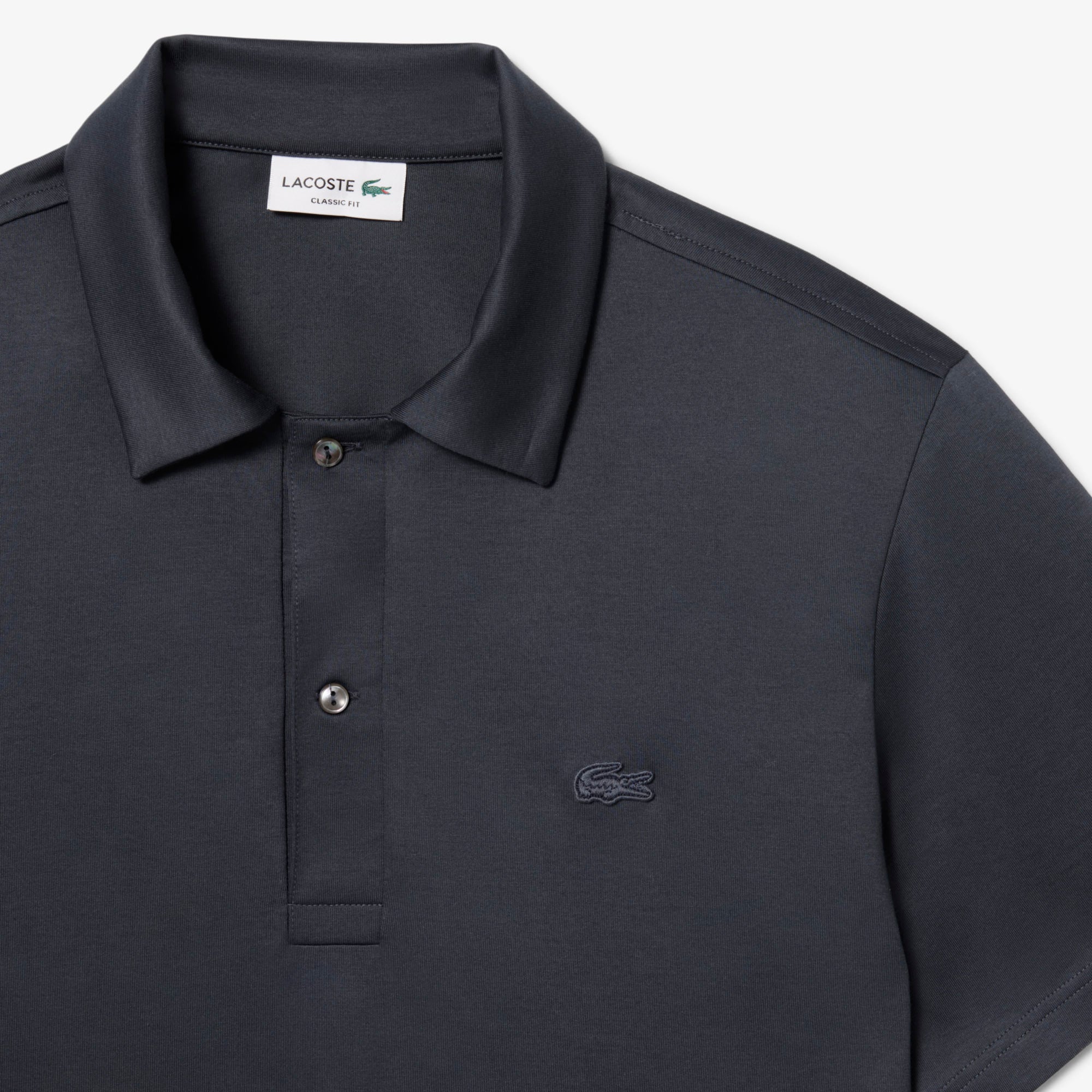 Áo Polo Lacoste Nam Dáng Cổ Điển Cổ Hở Paris Thêu Họa Tiết