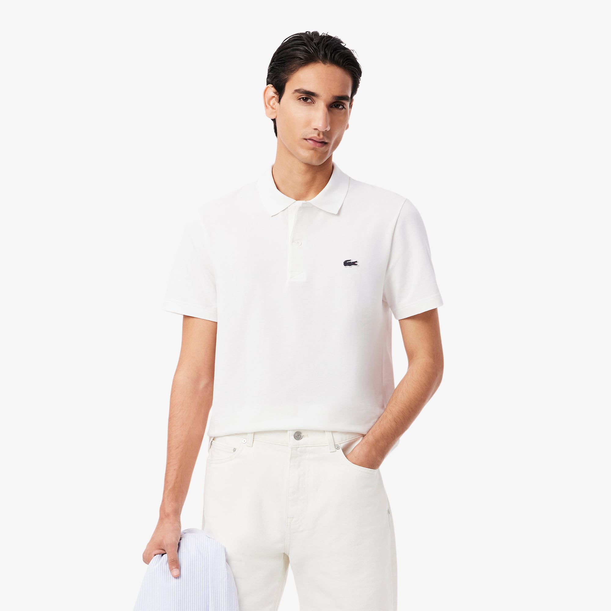 Áo Polo Lacoste Nam Dáng Suông Chất Liệu Cotton