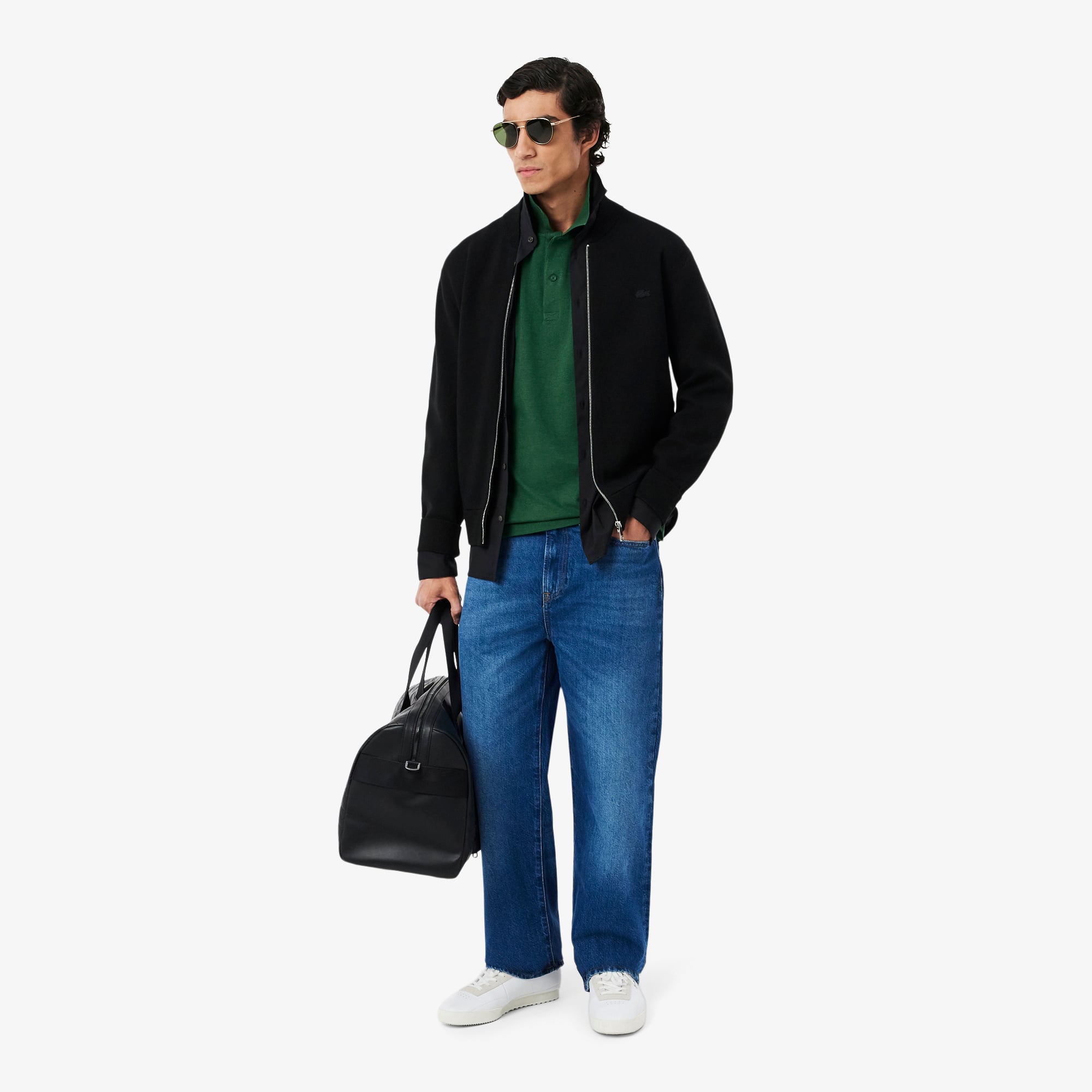 Áo Polo Lacoste Nam Dáng Suông Chất Liệu Cotton