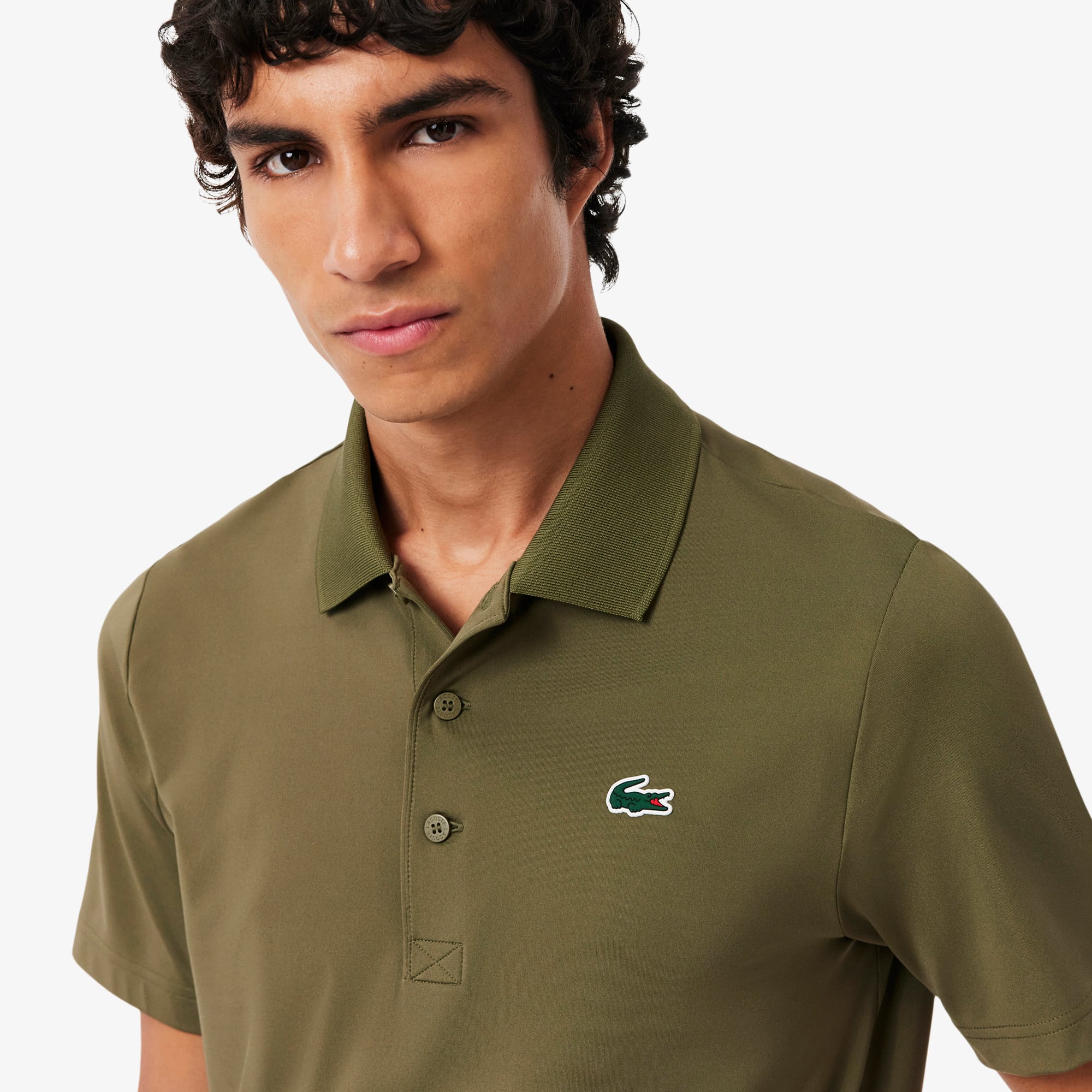 Áo Polo Golf Lacoste Nam Dáng Suông Chống Tia UV