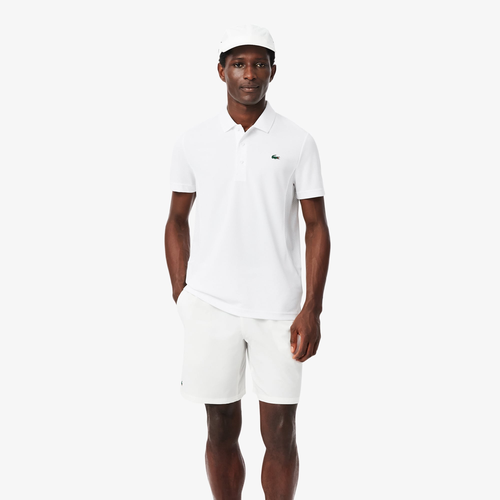 Áo Polo Tennis Lacoste Nam x Novak Djokovic Dáng Suông