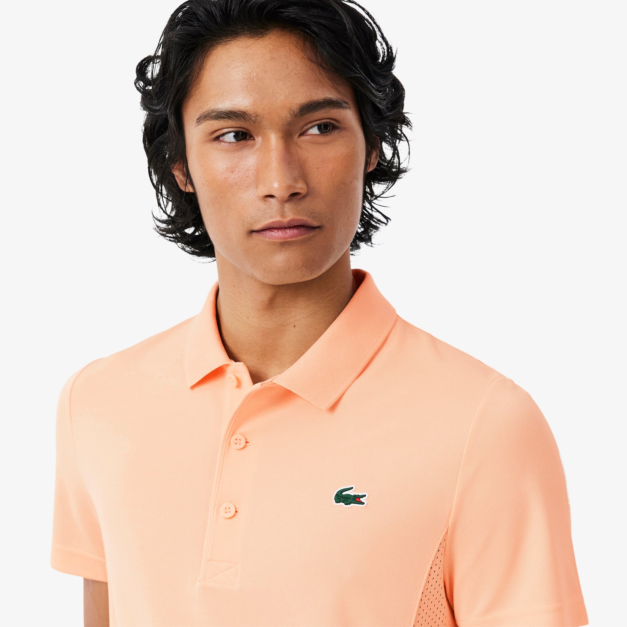 Áo Polo Tennis Lacoste Nam x Novak Djokovic Dáng Suông