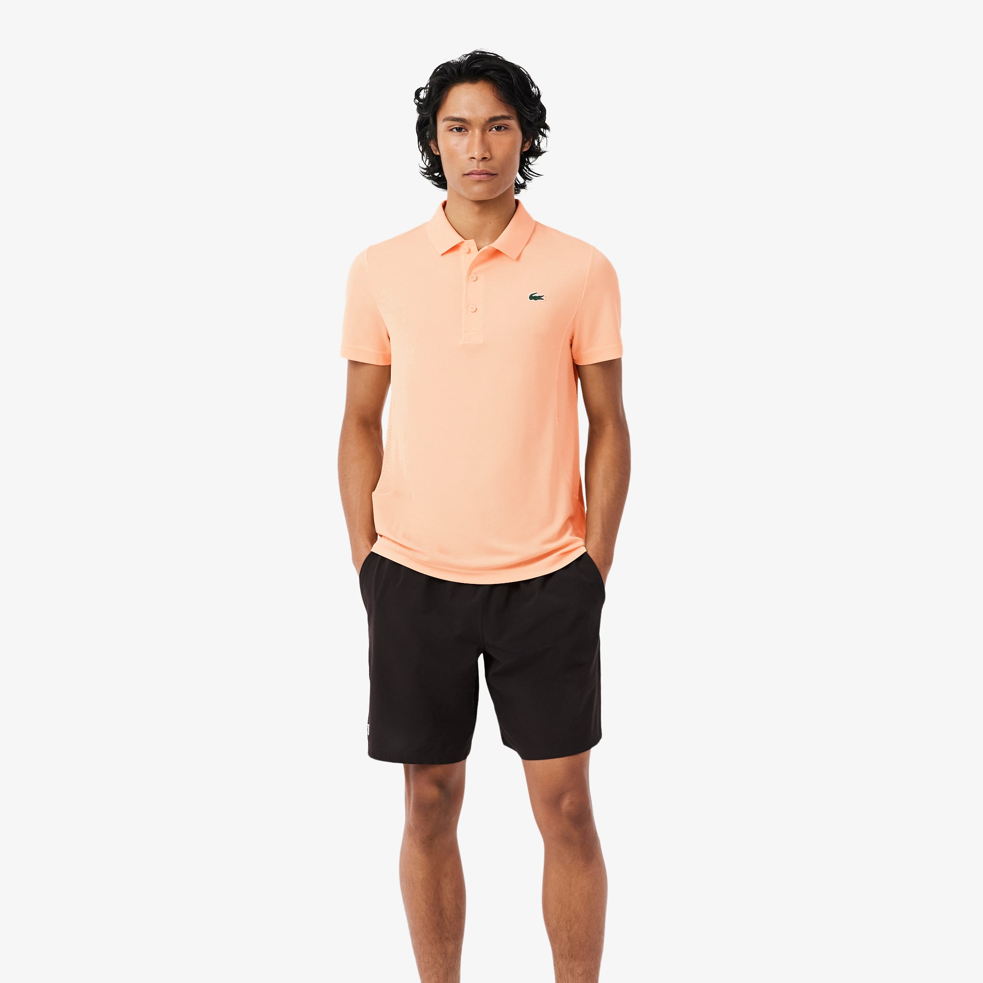 Áo Polo Tennis Lacoste Nam x Novak Djokovic Dáng Suông