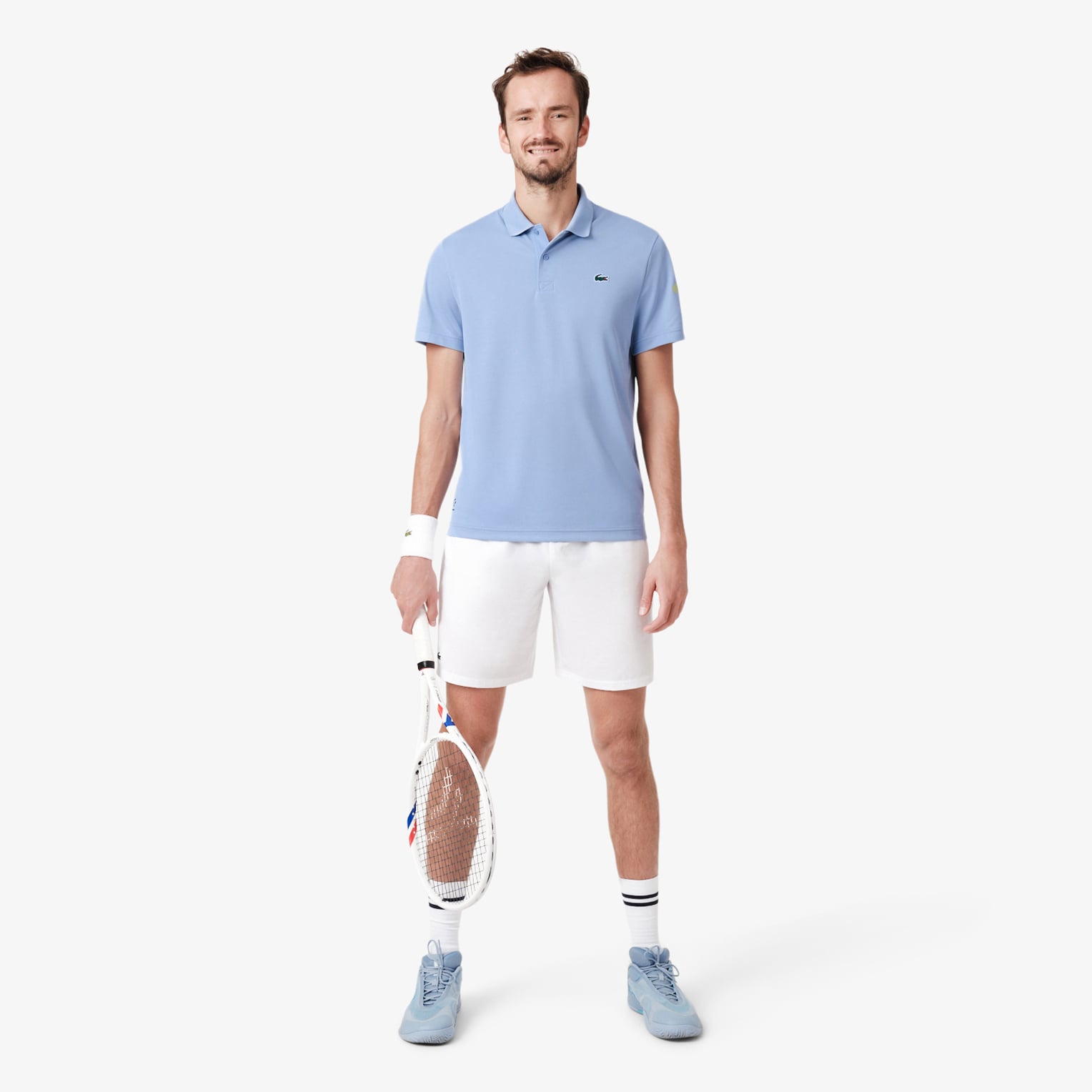 Áo Polo Tennis Lacoste Nam x Daniil Medvedev Ôm Dáng