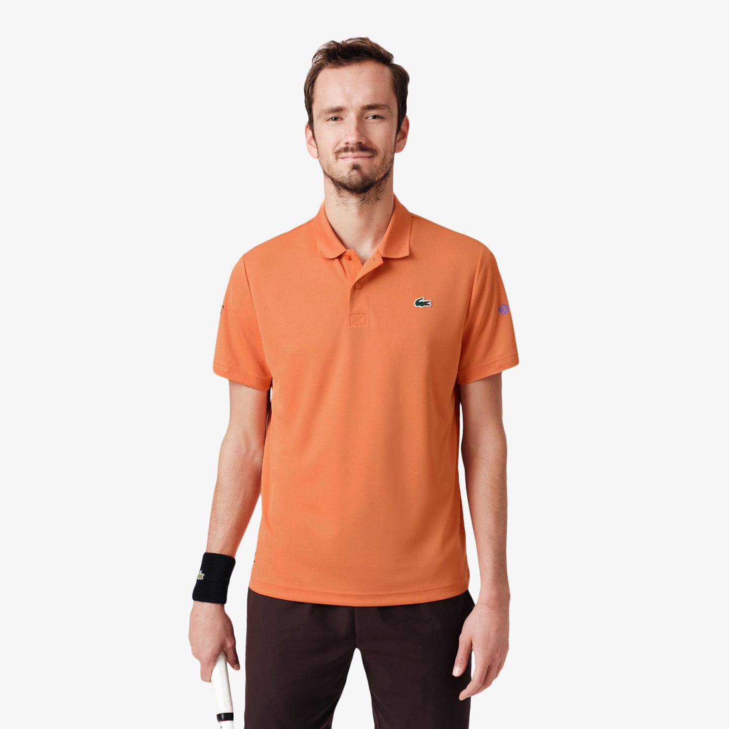 Áo Polo Tennis Lacoste Nam x Daniil Medvedev Ôm Dáng