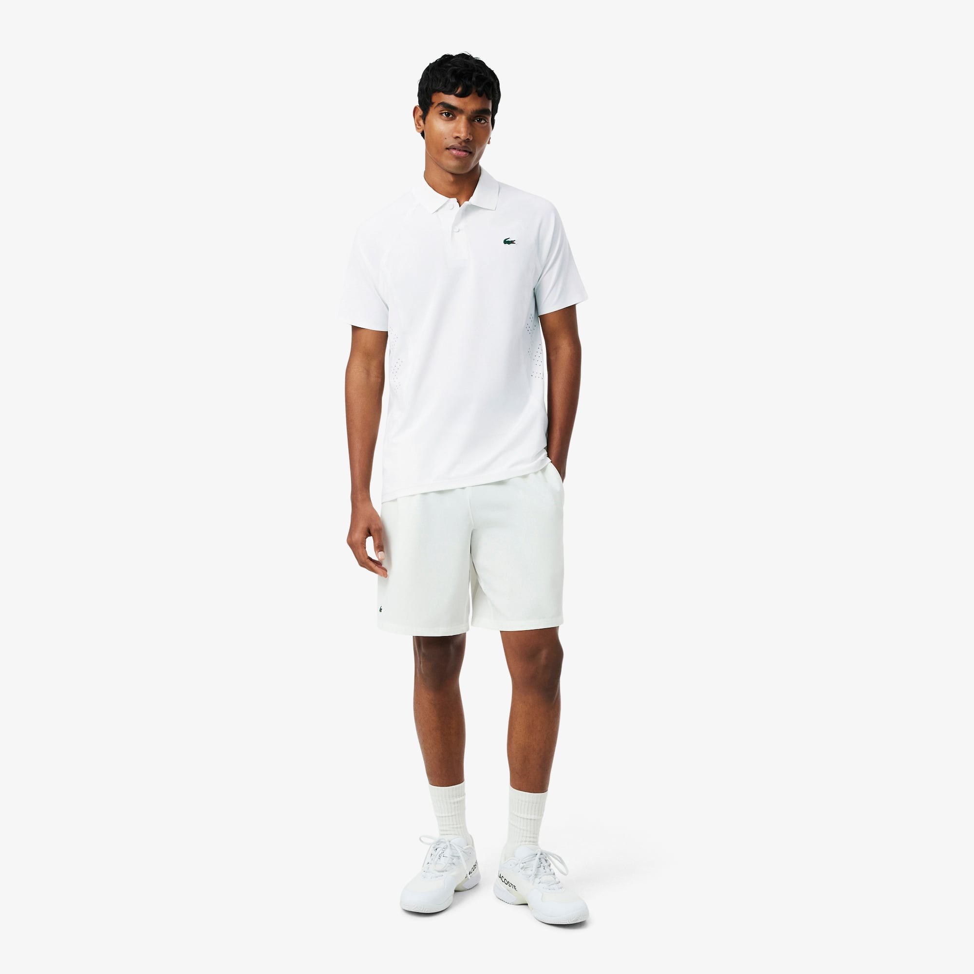 Áo Polo Tennis Lacoste Nam x Novak Djokovic On Court Ôm Dáng