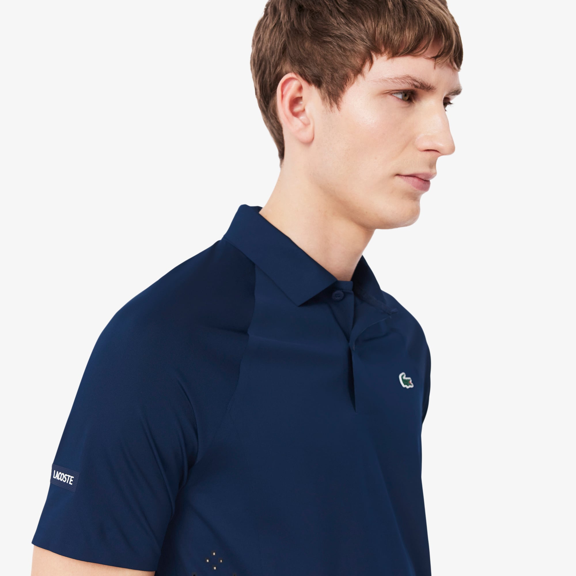 Áo Polo Tennis Lacoste Nam x Novak Djokovic On Court Ôm Dáng