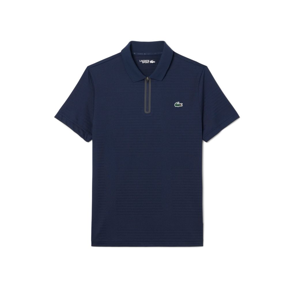 Áo Polo Tennis Lacoste Nam Ôm Dáng Co Giãn Dệt Nổi Công Nghệ Thoáng Khí