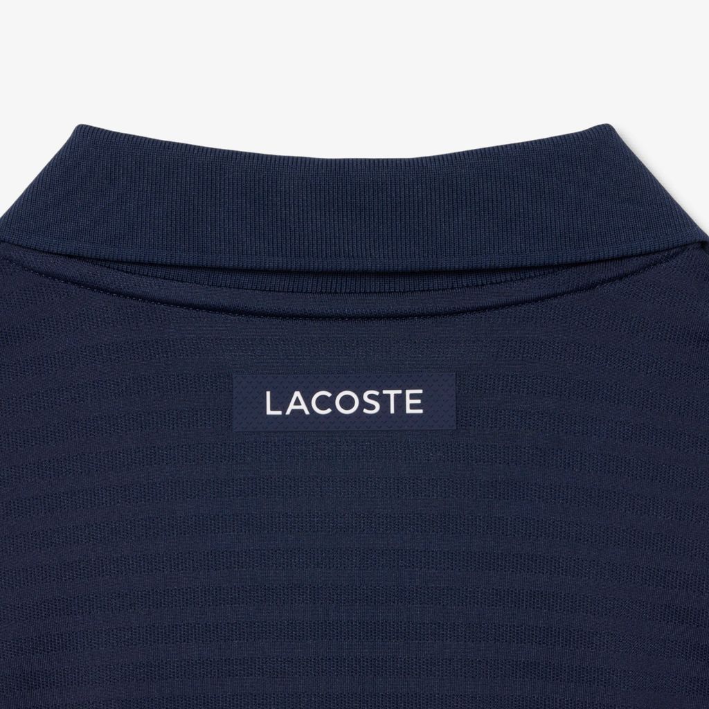 Áo Polo Tennis Lacoste Nam Ôm Dáng Co Giãn Dệt Nổi Công Nghệ Thoáng Khí