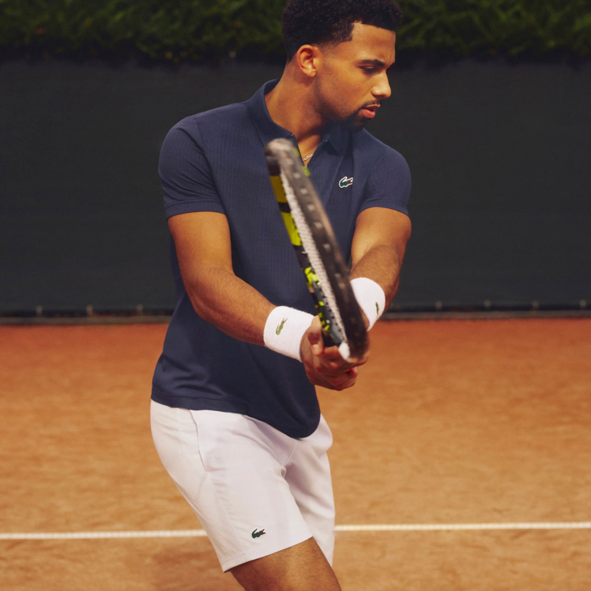 Áo Polo Tennis Lacoste Nam Ôm Dáng Co Giãn Dệt Nổi Công Nghệ Thoáng Khí