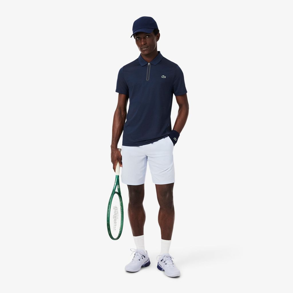 Áo Polo Tennis Lacoste Nam Ôm Dáng Co Giãn Dệt Nổi Công Nghệ Thoáng Khí