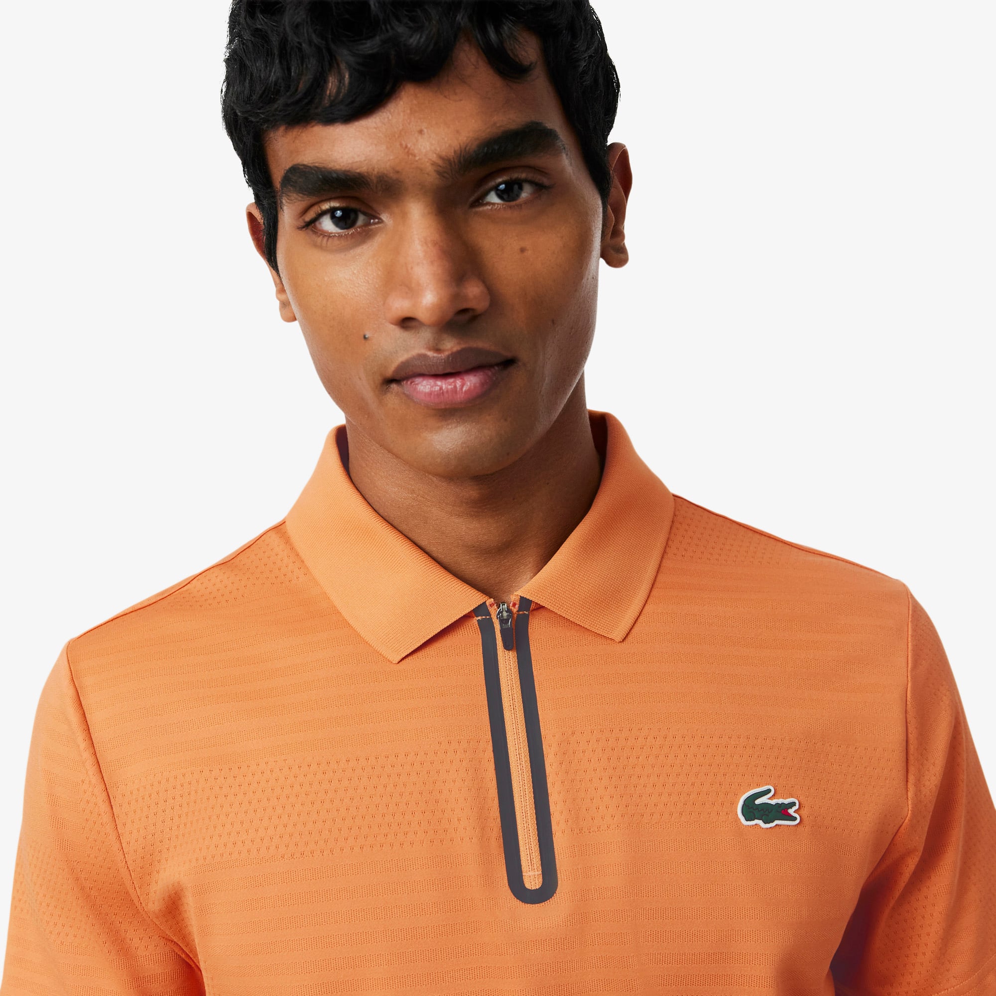 Áo Polo Tennis Lacoste Nam Ôm Dáng Co Giãn Dệt Nổi Công Nghệ Thoáng Khí