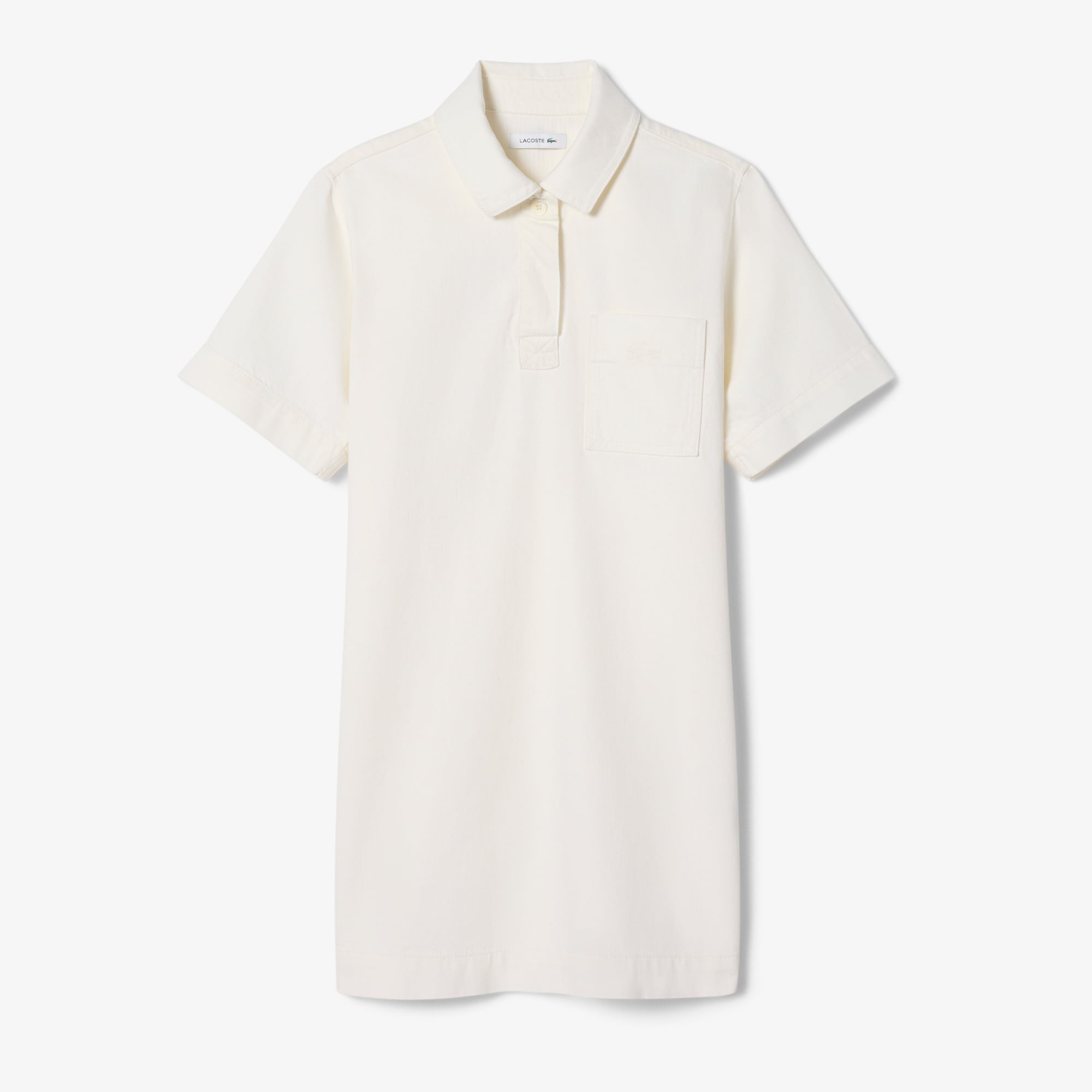 Đầm Polo Lacoste Nữ Dáng Oversize Chất Liệu Denim