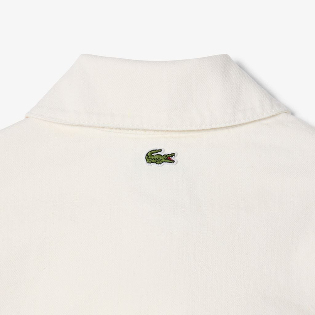 Đầm Polo Lacoste Nữ Dáng Oversize Chất Liệu Denim