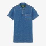 Đầm Polo Lacoste Nữ Dáng Oversize Chất Liệu Denim