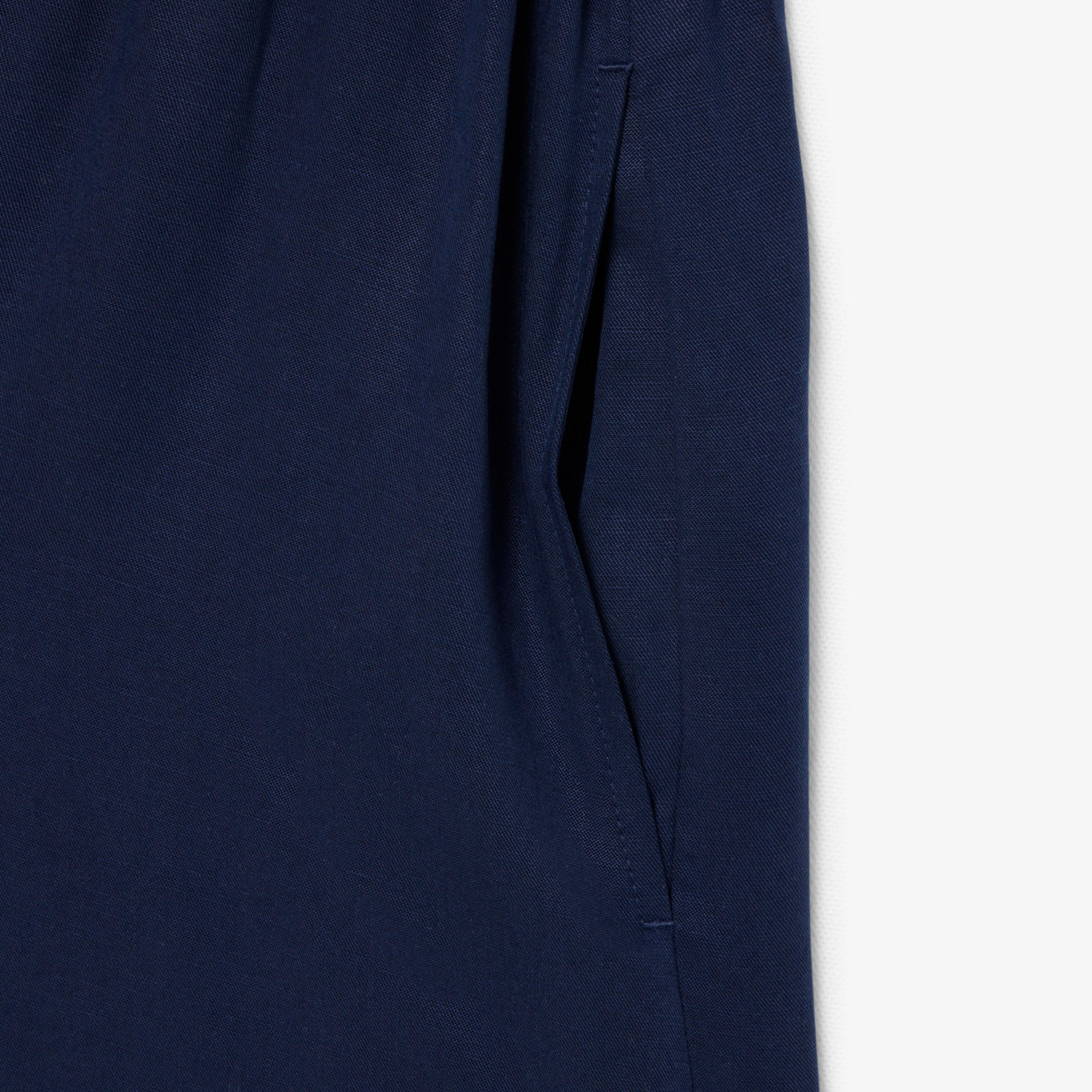 Đầm Sơ Mi Lacoste Nữ Dáng Suông Chất Liệu Linen Mềm Mại
