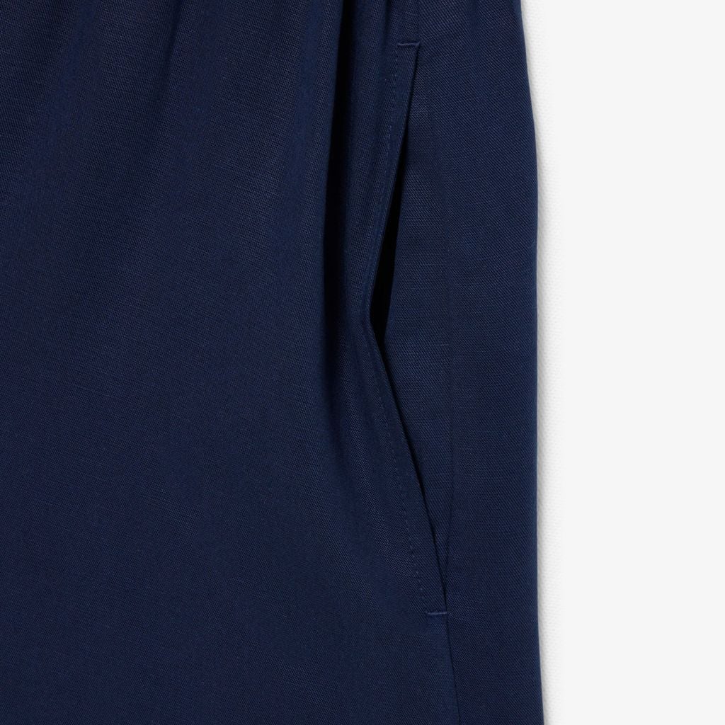 Đầm Sơ Mi Lacoste Nữ Dáng Suông Chất Liệu Linen Mềm Mại