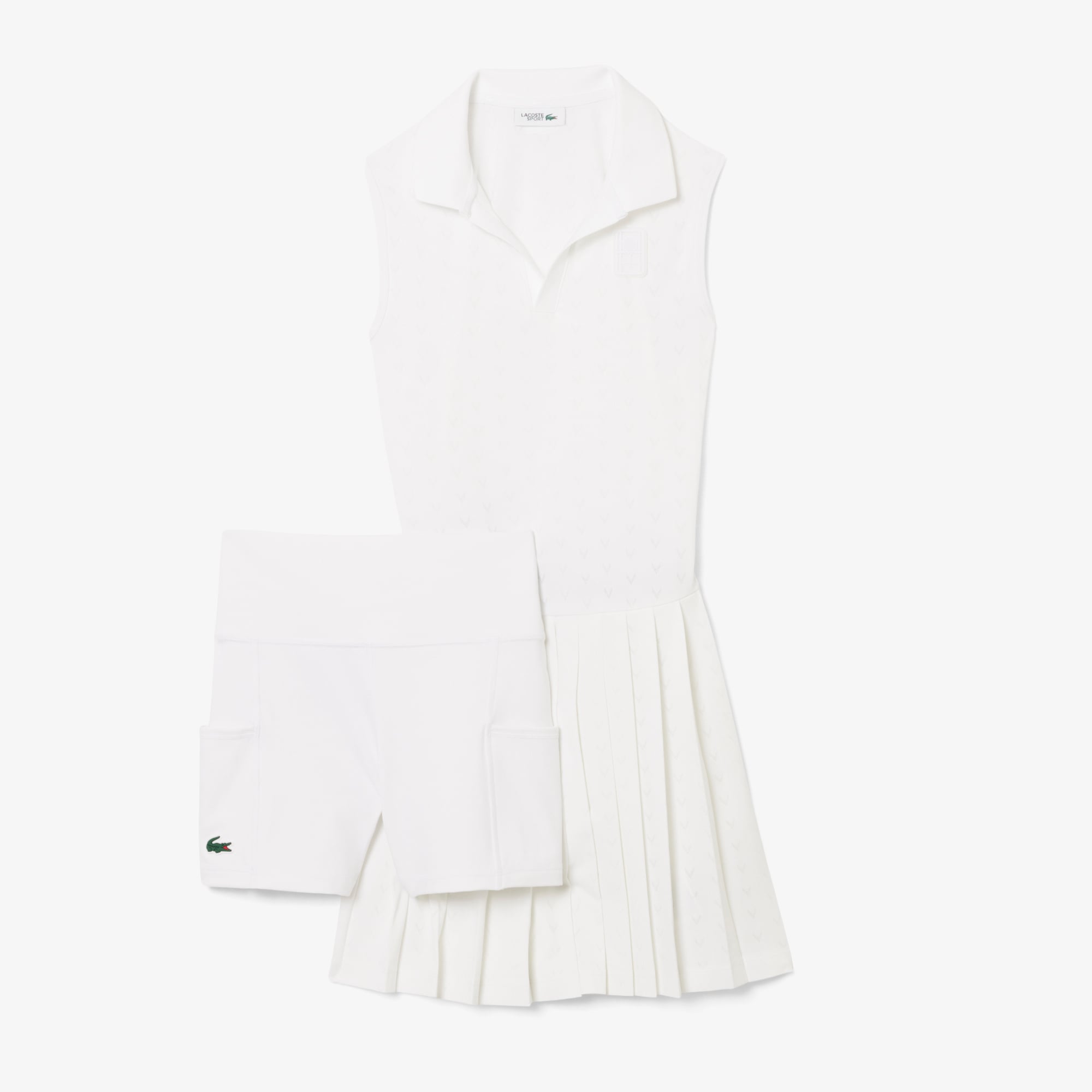 Đầm Tennis Lacoste Nữ Heritage Có Lớp Lót Công Nghệ Thoáng Khí