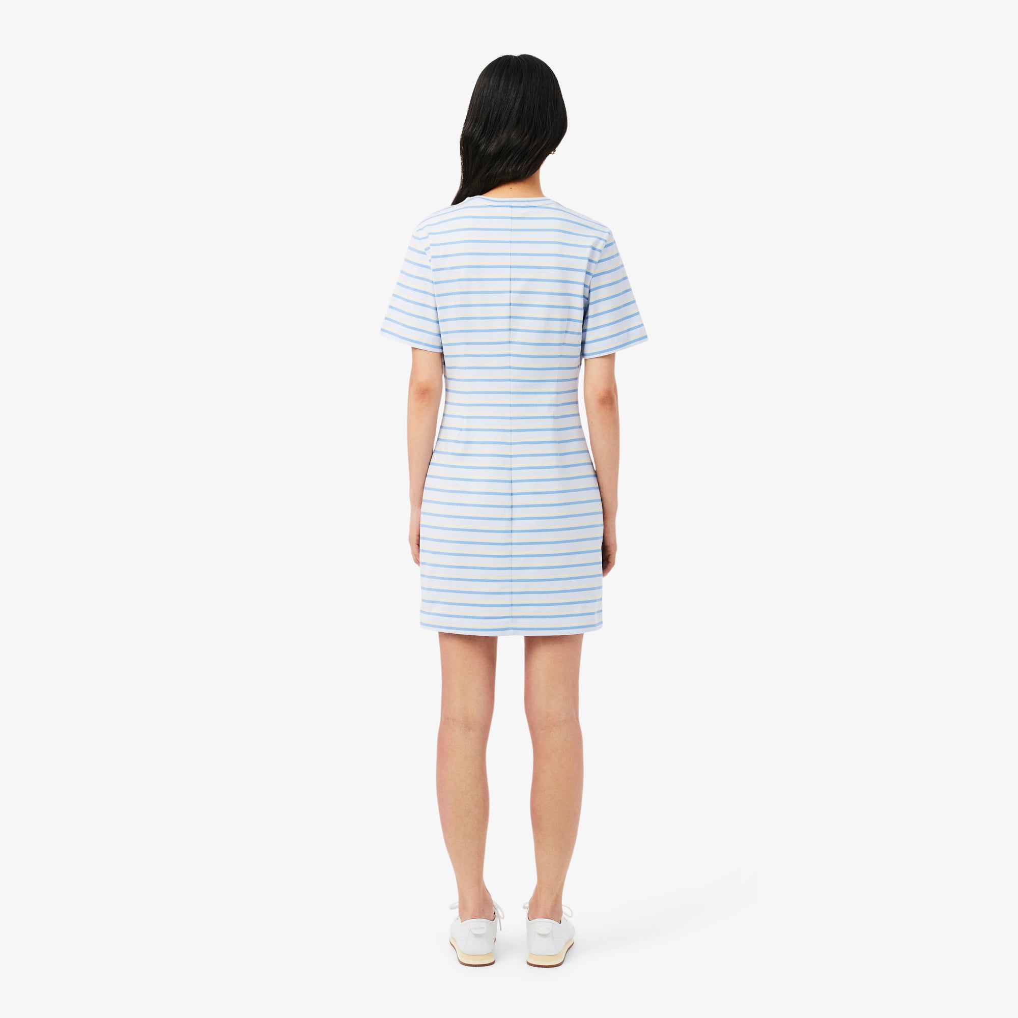 Đầm Lacoste Nữ Ôm Dáng Chất Liệu Cotton Kẻ Sọc