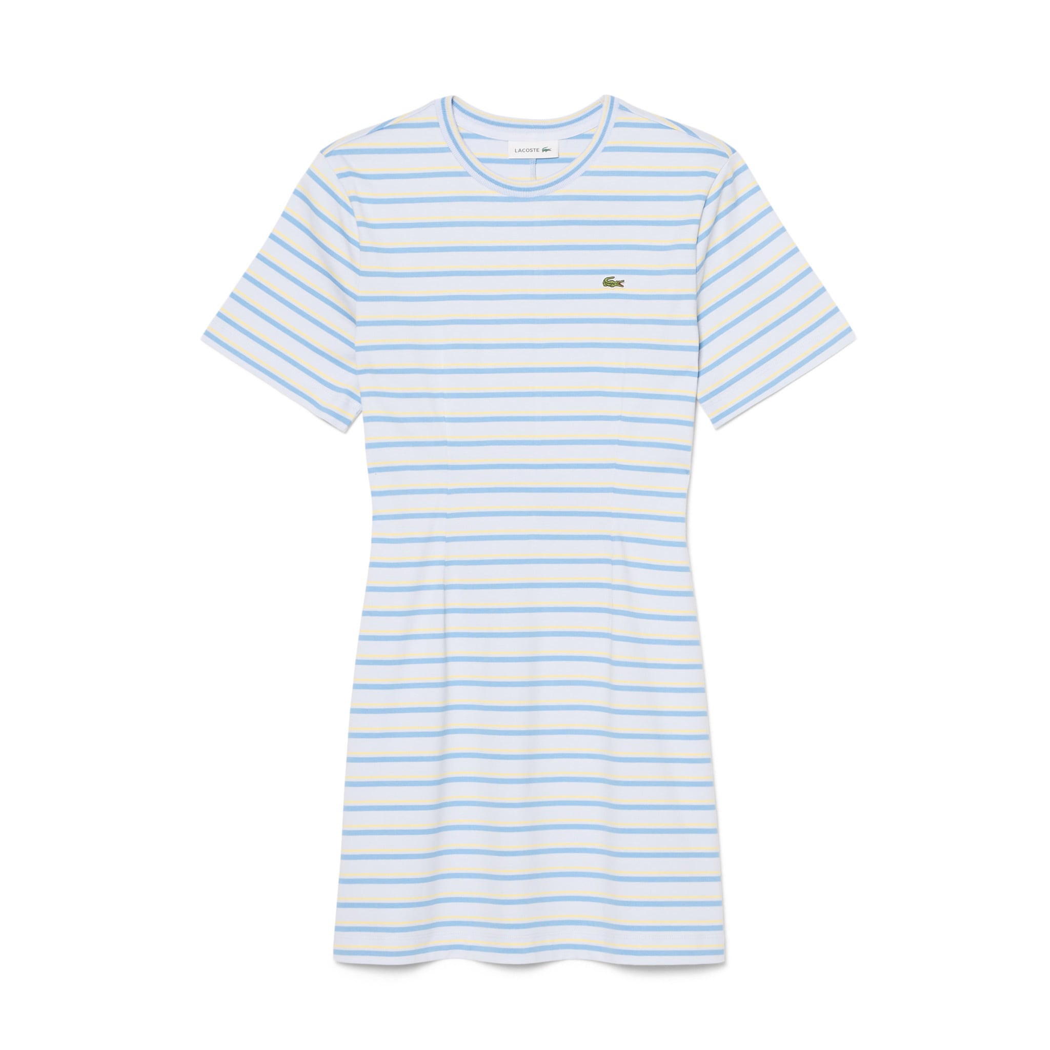 Đầm Lacoste Nữ Ôm Dáng Chất Liệu Cotton Kẻ Sọc