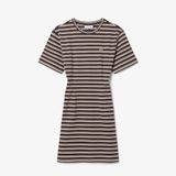 Đầm Lacoste Nữ Ôm Dáng Chất Liệu Cotton Kẻ Sọc