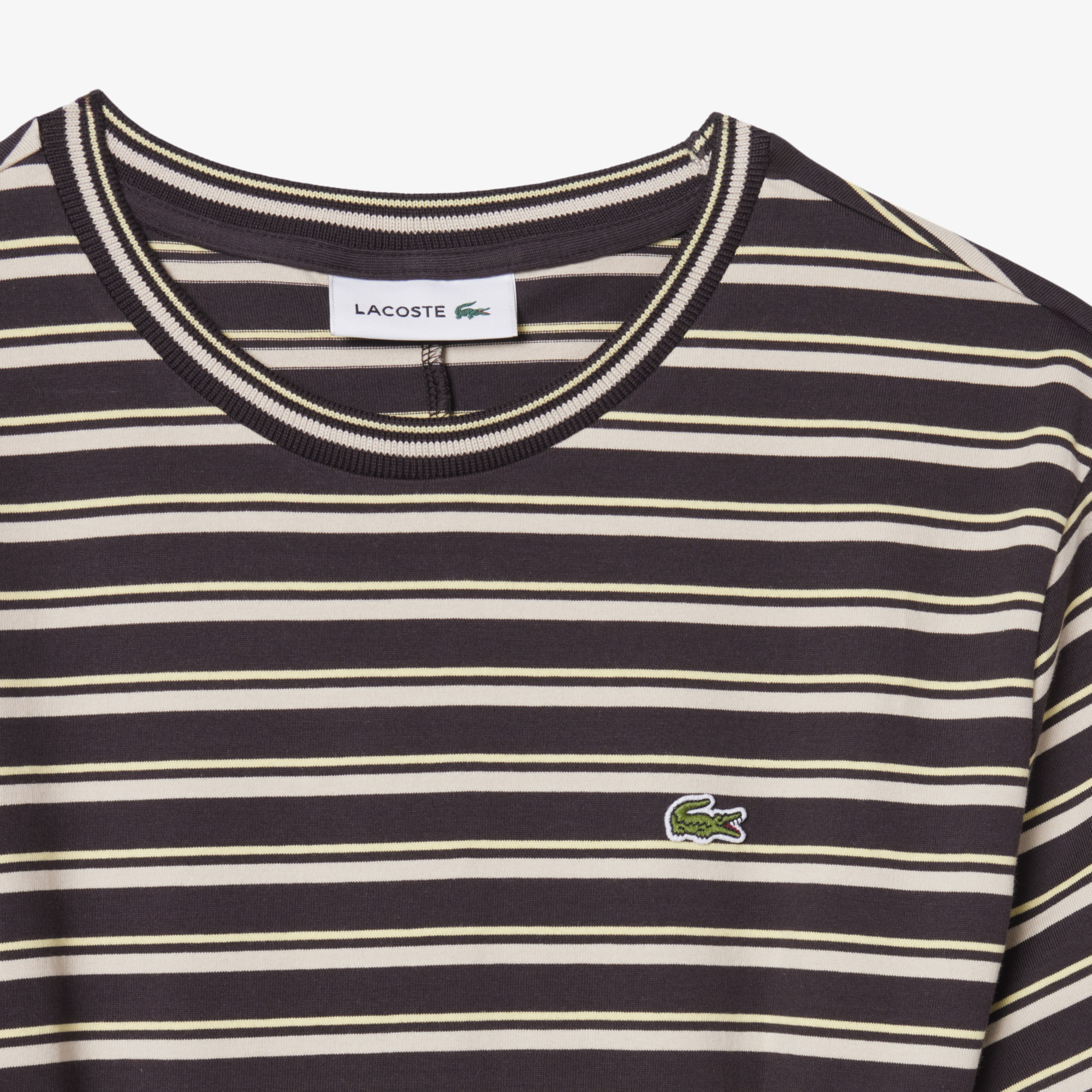 Đầm Lacoste Nữ Ôm Dáng Chất Liệu Cotton Kẻ Sọc