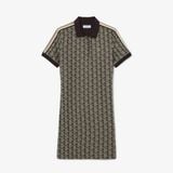 Đầm Polo Lacoste Nữ Ôm Dáng Họa Tiết Monogram