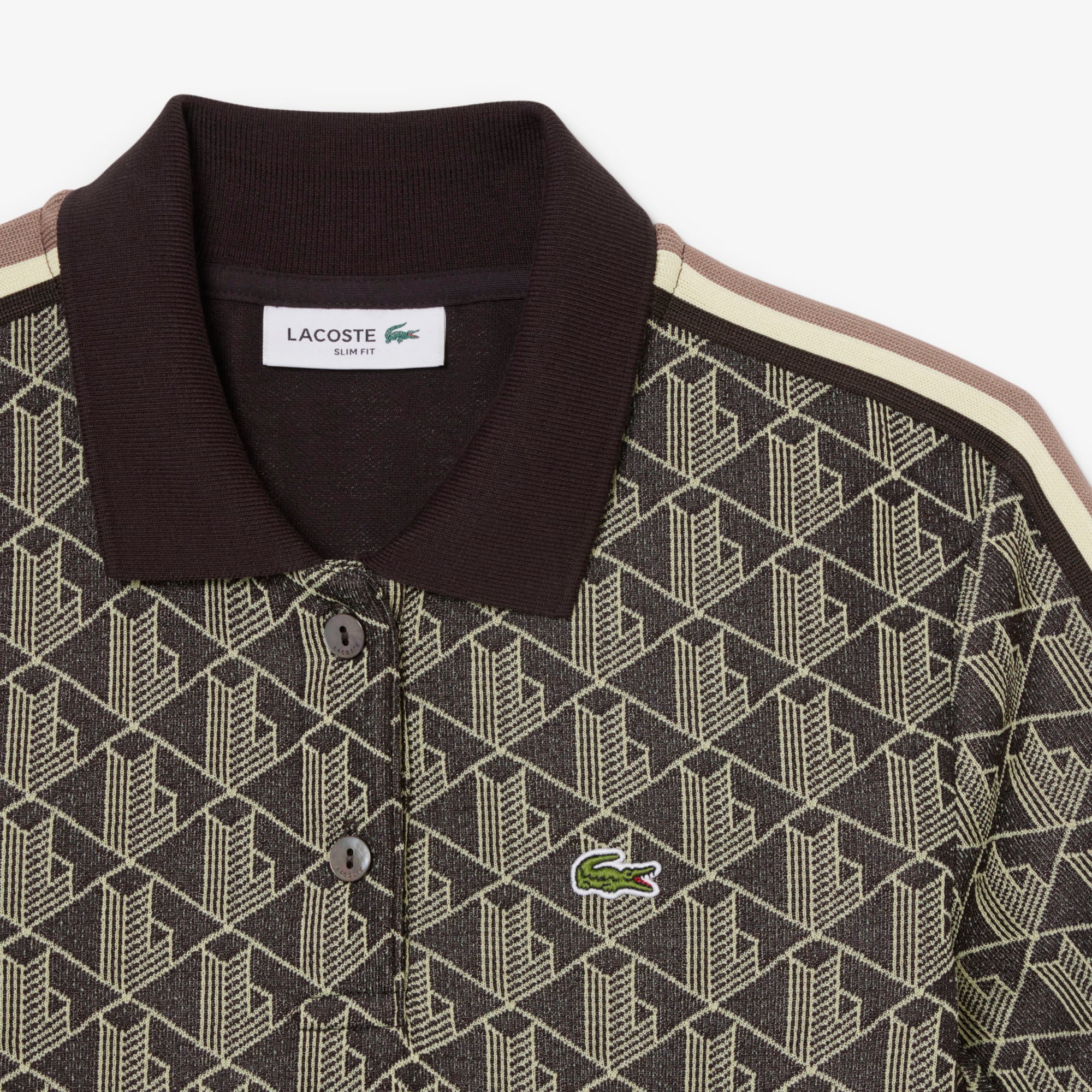 Đầm Polo Lacoste Nữ Ôm Dáng Họa Tiết Monogram