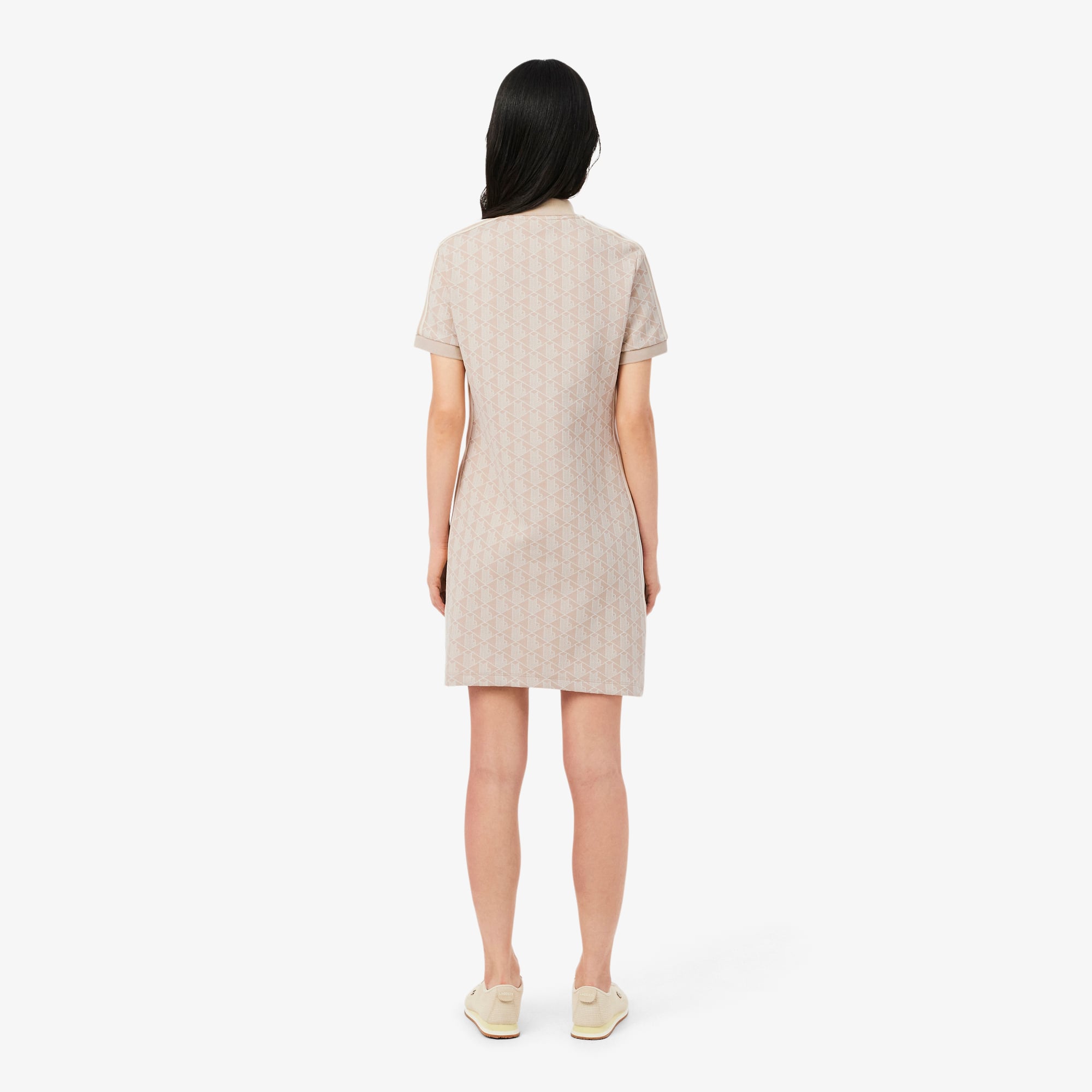 Đầm Polo Lacoste Nữ Ôm Dáng Họa Tiết Monogram