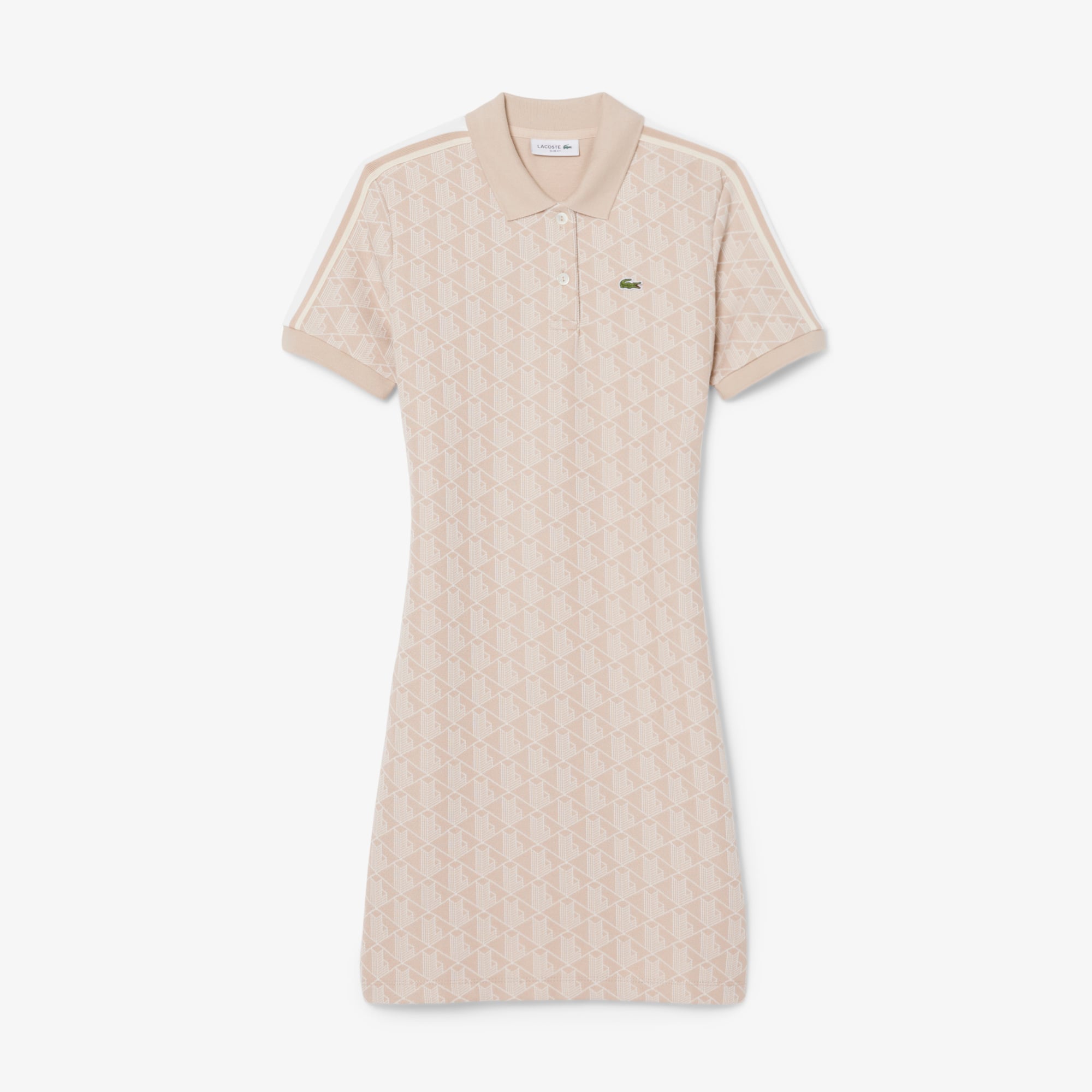 Đầm Polo Lacoste Nữ Ôm Dáng Họa Tiết Monogram