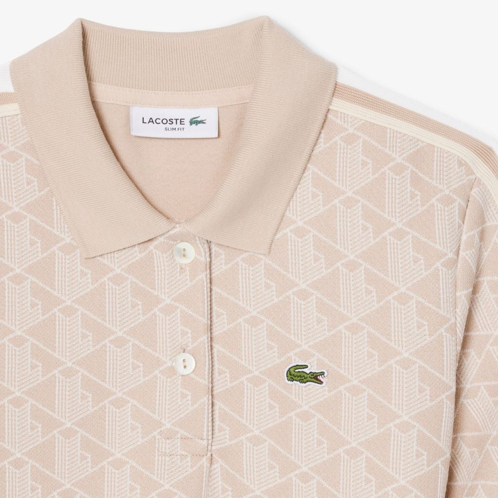 Đầm Polo Lacoste Nữ Ôm Dáng Họa Tiết Monogram