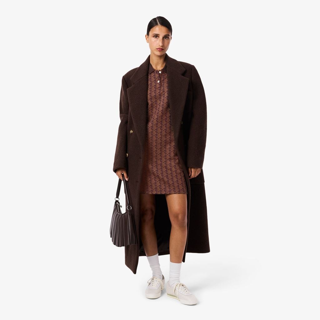 Đầm Polo Lacoste Nữ Ôm Dáng Họa Tiết Monogram