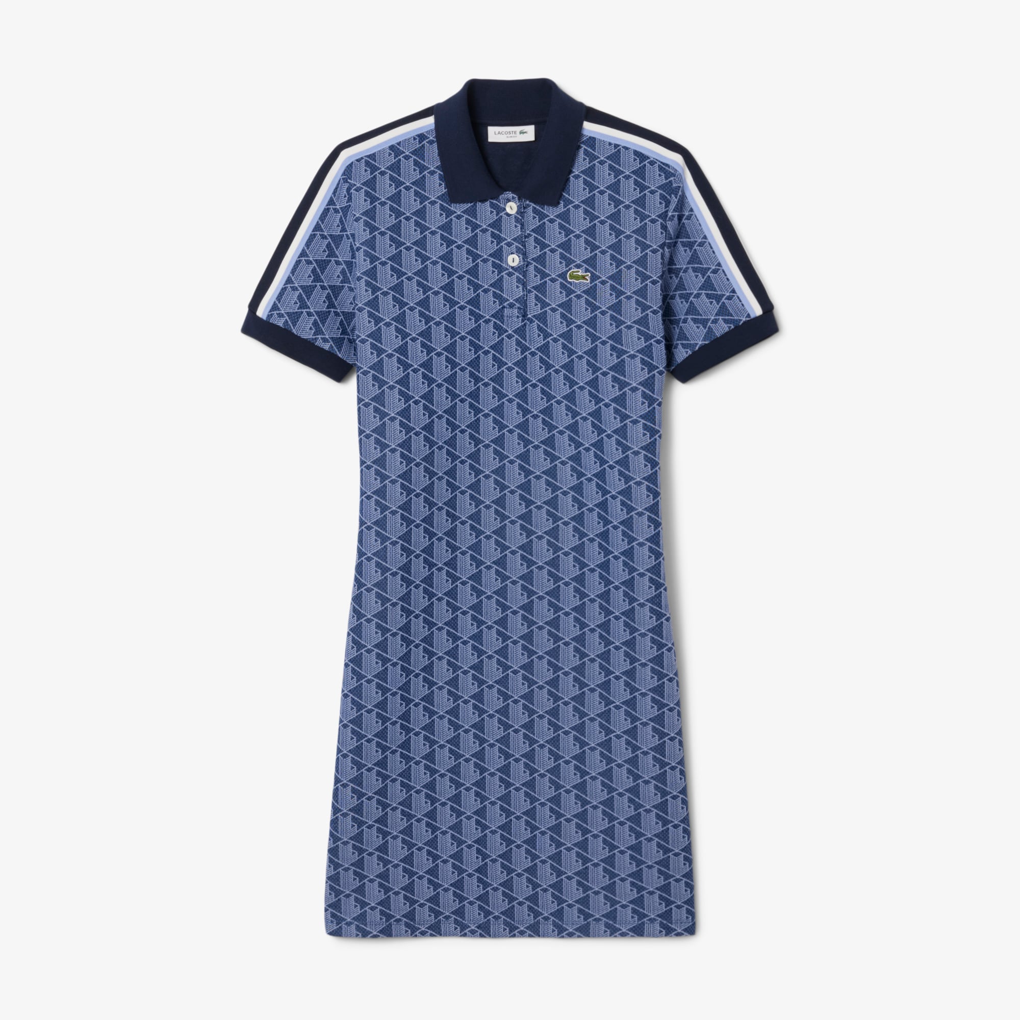 Đầm Polo Lacoste Nữ Ôm Dáng Họa Tiết Monogram