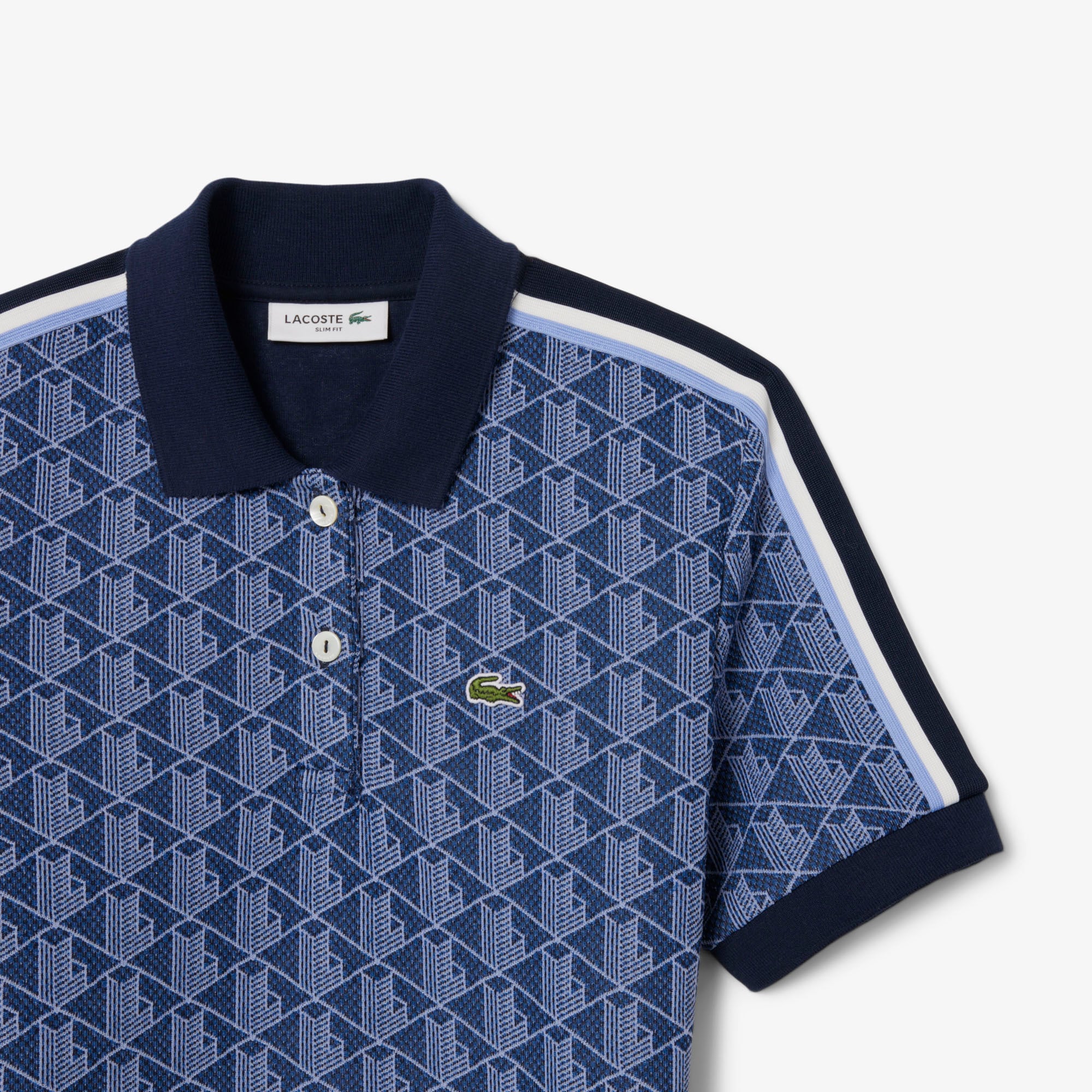 Đầm Polo Lacoste Nữ Ôm Dáng Họa Tiết Monogram