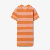 Đầm Lacoste Nữ Dáng Suông Đan Lưới Kẻ Sọc