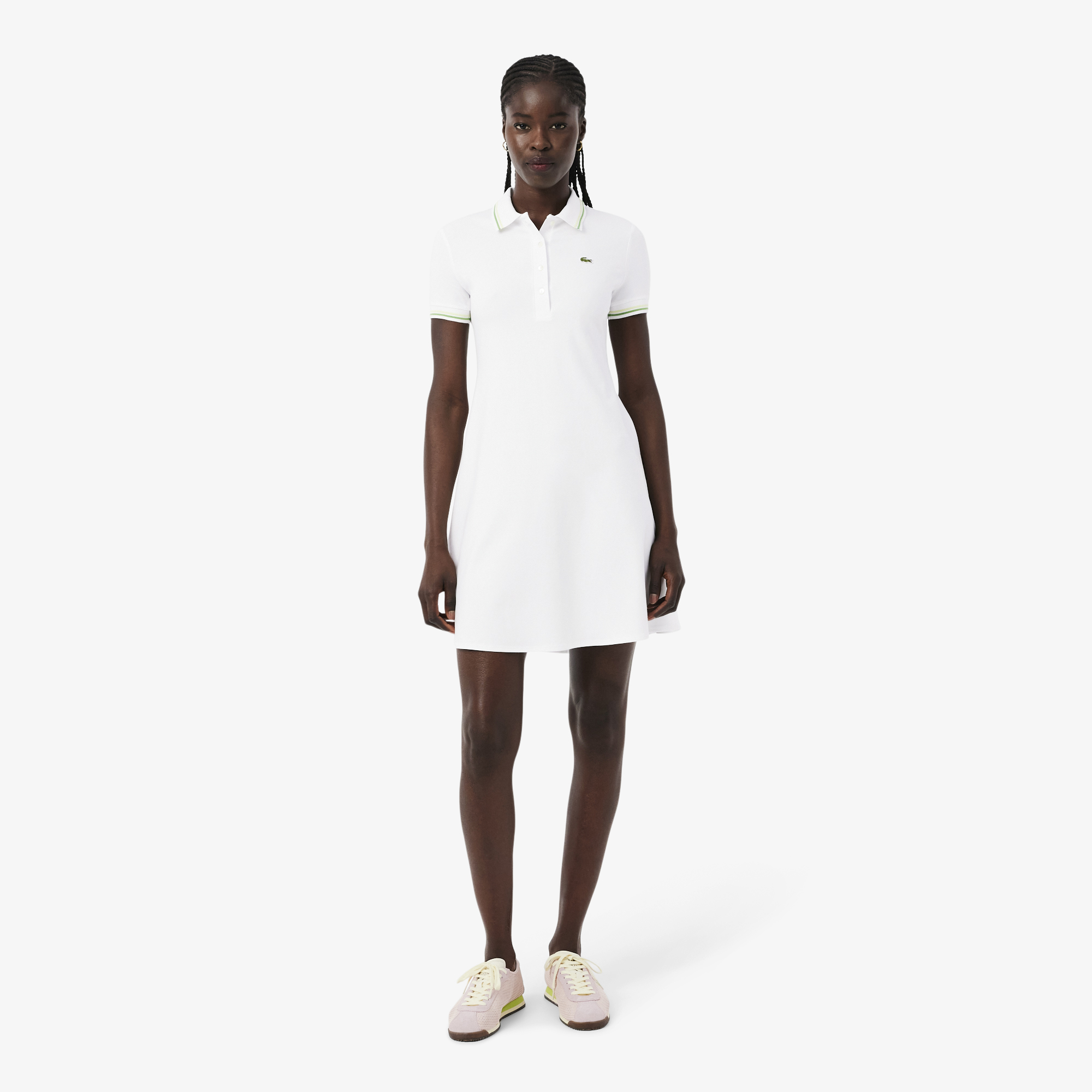Đầm Polo Lacoste Nữ Xòe Chất Liệu Co Giãn