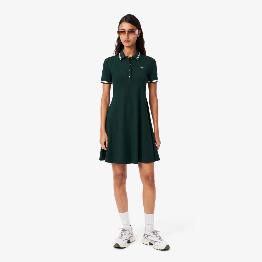 Đầm Polo Lacoste Nữ Xòe Chất Liệu Co Giãn
