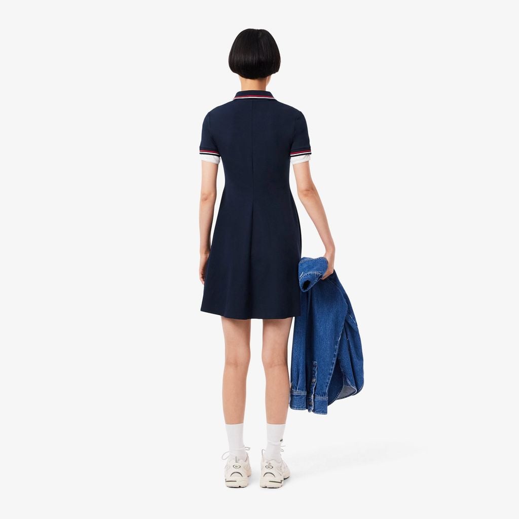 Đầm Polo Lacoste Nữ Xòe Chất Liệu Co Giãn