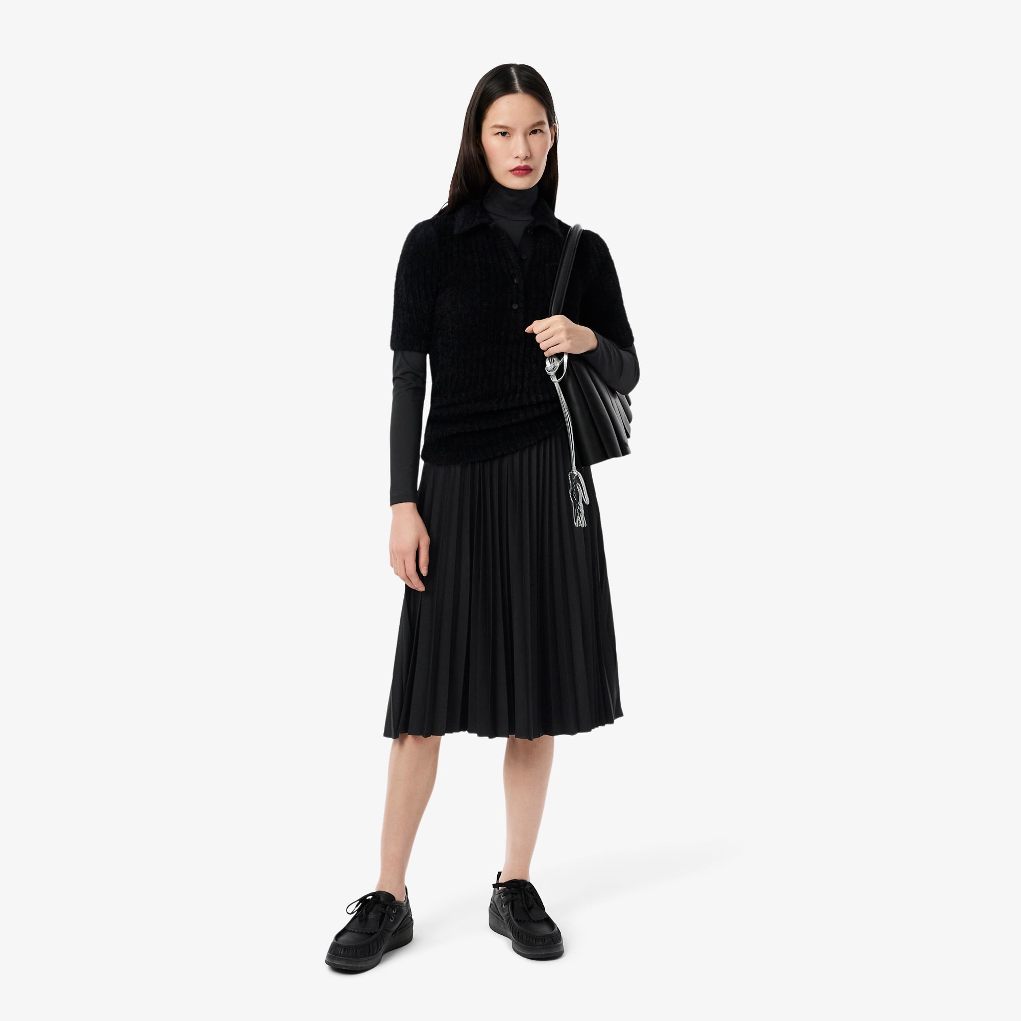 Đầm Lacoste Nữ Ôm Dáng Cổ Cao