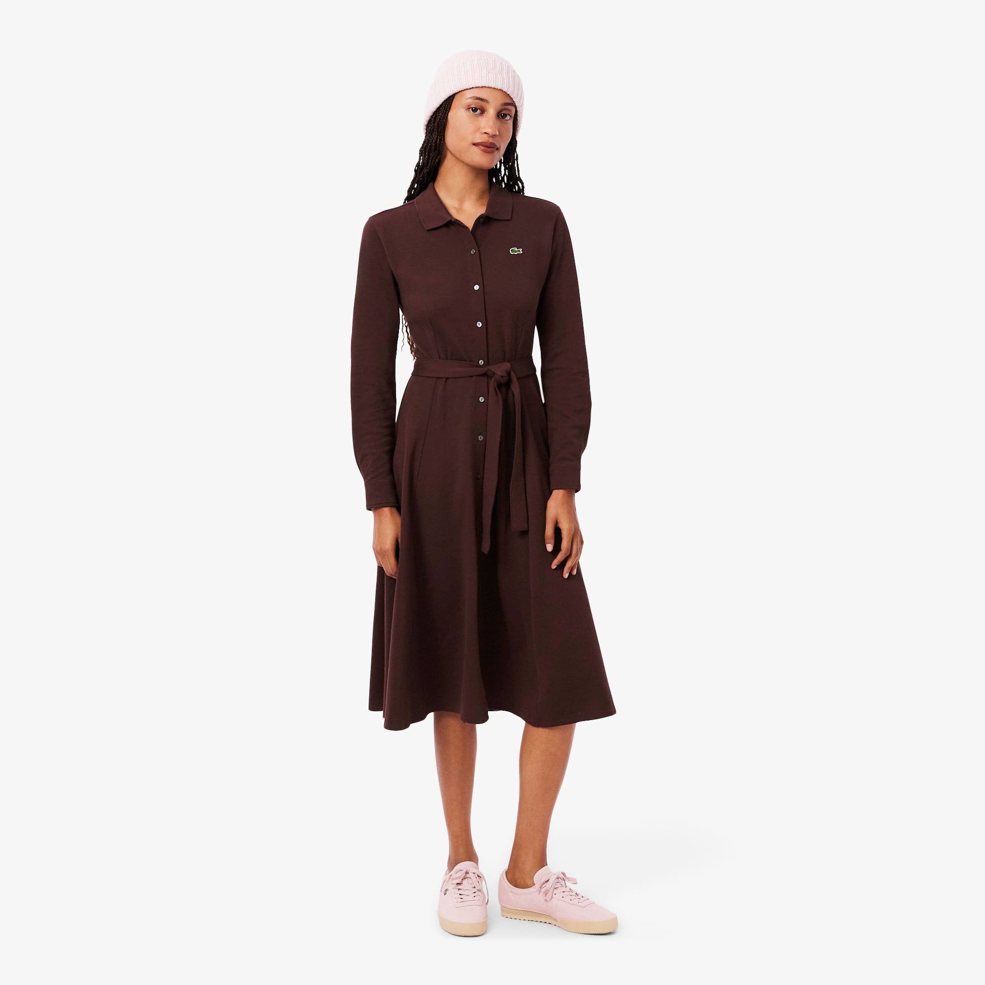 Đầm Lacoste Nữ Petit Piqué Có Thắt Lưng